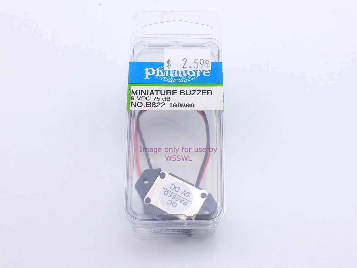 Philmore B822 Mini Buzzer 9VDC- 75dB (bin28) - Dave's Hobby Shop by W5SWL