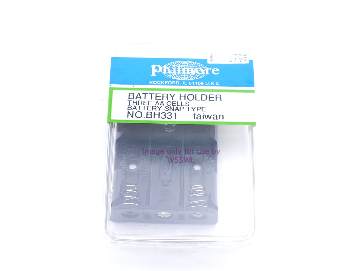 Philmore BH331 Battery Holder 3 AA Cells Battery Snap Type (bin92) - Dave's Hobby Shop by W5SWL