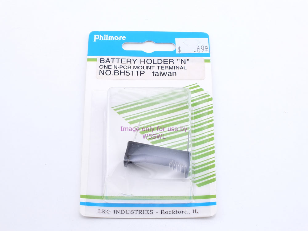 Philmore BH511P Battery Holder "N" 1 N-PCB Mount (bin89) - Dave's Hobby Shop by W5SWL