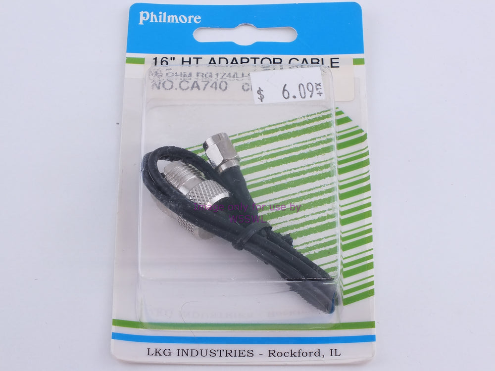 Philmore CA740 16" HT Adaptor Cable 50 Ohm RG174/U-SMA/M-UHF/F (bin104) - Dave's Hobby Shop by W5SWL