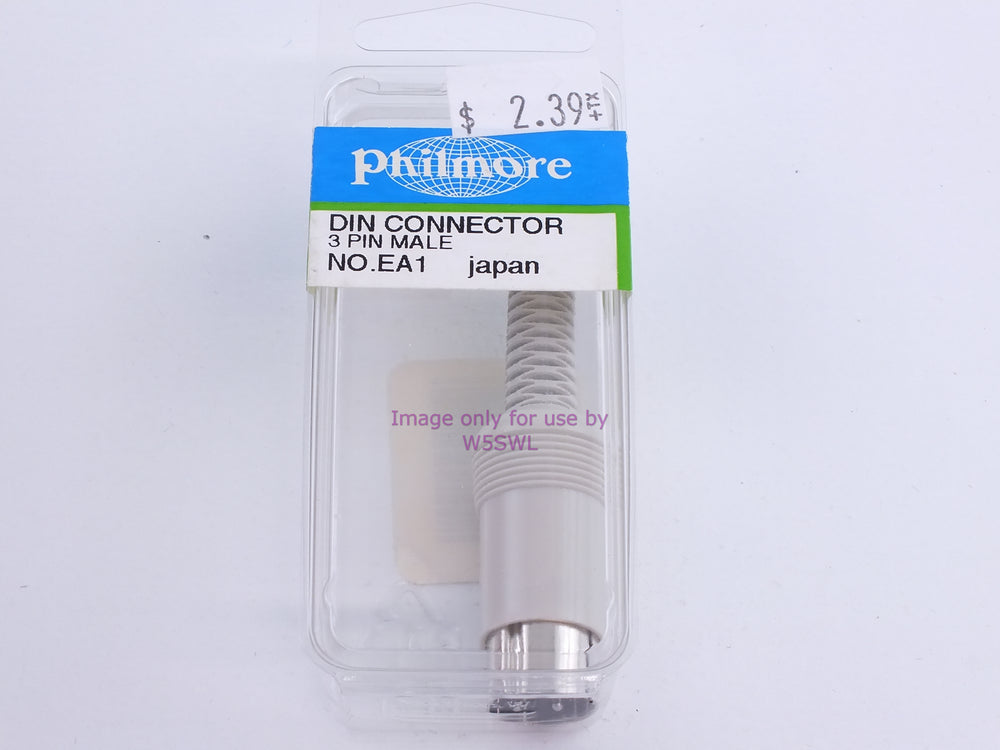 Philmore EA1 DIN Connector 3 Pin Male (bin107) - Dave's Hobby Shop by W5SWL
