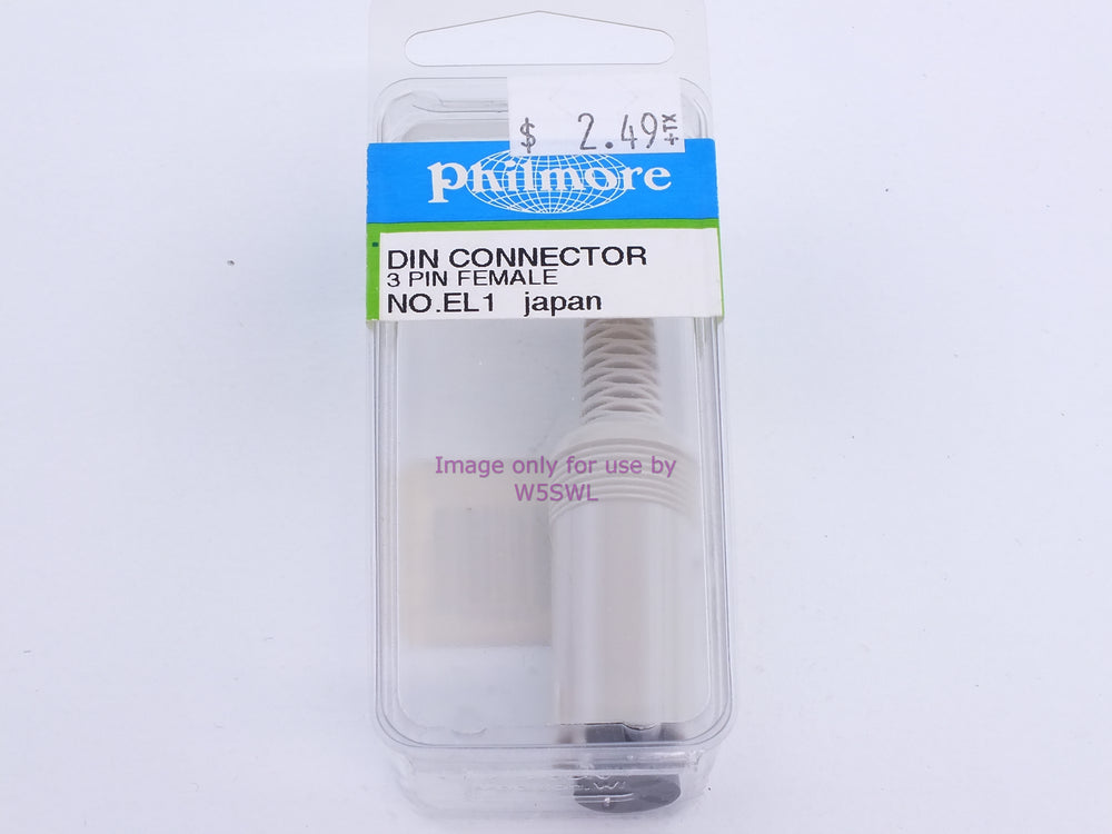 Philmore EL1 DIN Connector 3 Pin Female (bin108) - Dave's Hobby Shop by W5SWL