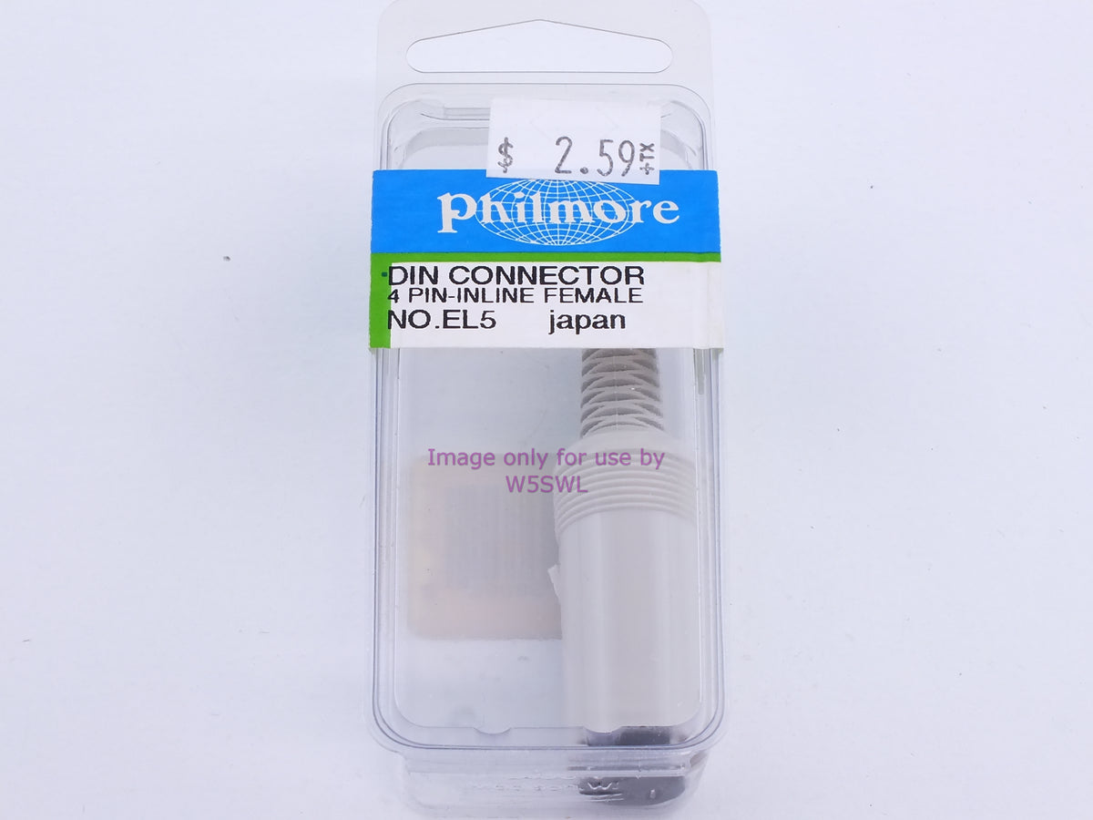 Philmore EL5 DIN Connector 4 Pin-Inline Female (bin108) - Dave's Hobby Shop by W5SWL