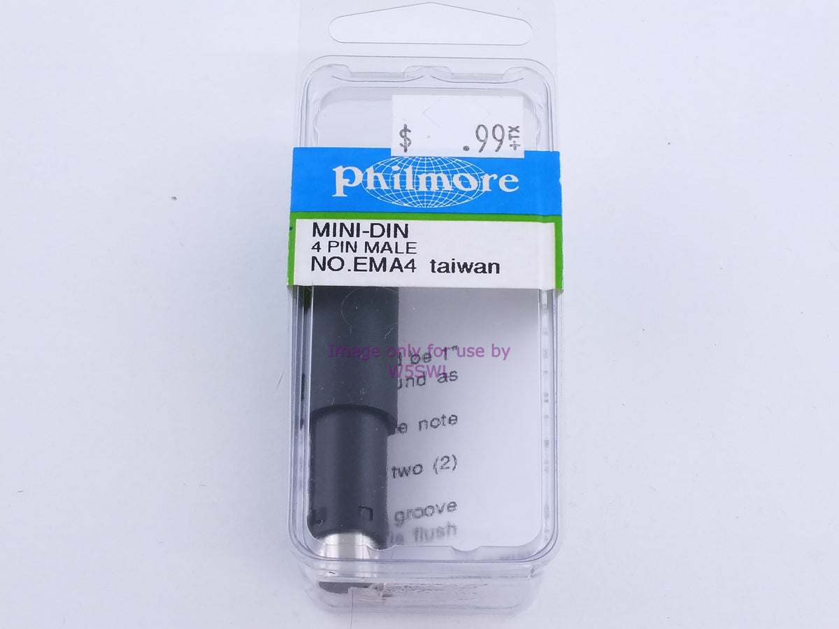 Philmore EMA4 Mini DIN 4 Pin Male (bin109) - Dave's Hobby Shop by W5SWL