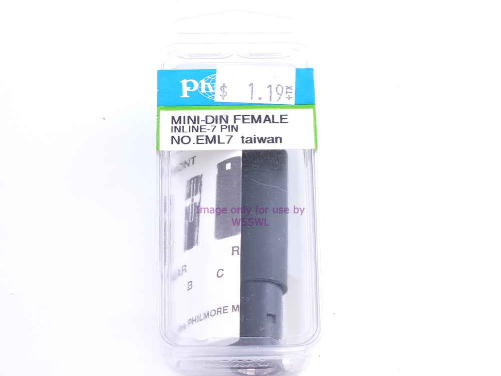 Philmore EML7 Mini DIN Female Inline-7 Pin (bin109) - Dave's Hobby Shop by W5SWL