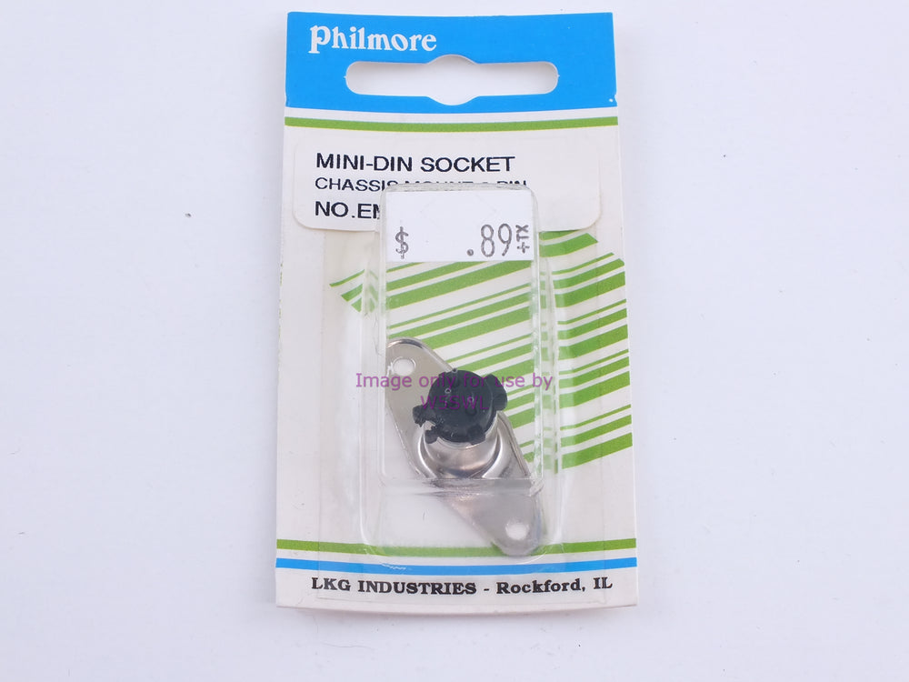 Philmore EMS3 Mini-DIN Socket Chassis Mount-3 Pin (bin109) - Dave's Hobby Shop by W5SWL