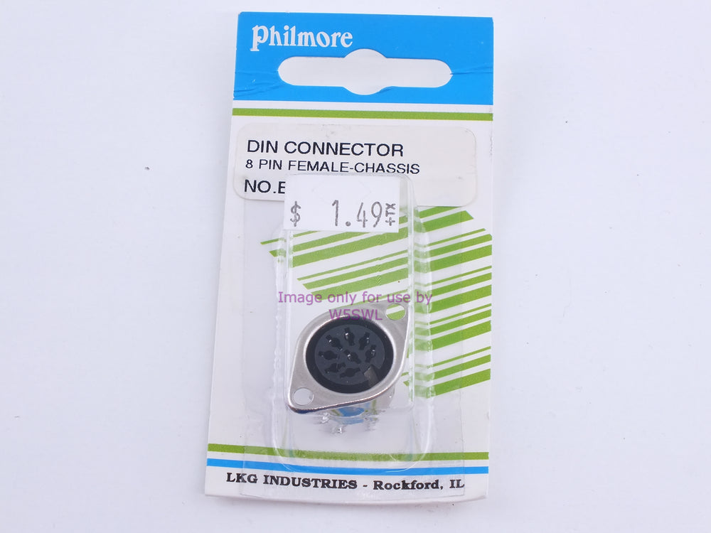 Philmore ES11 DIN Connector 8 Pin Female-Chassis (bin109) - Dave's Hobby Shop by W5SWL