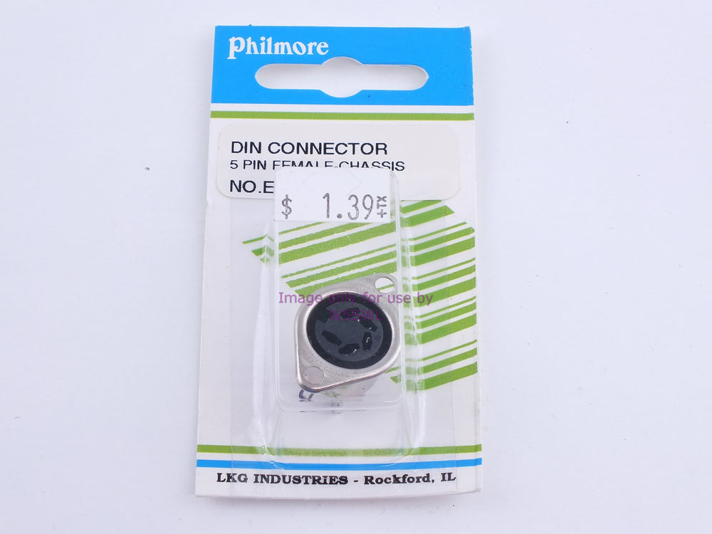 Philmore ES3 DIN Connector 5 Pin Female-Chassis (bin109) - Dave's Hobby Shop by W5SWL