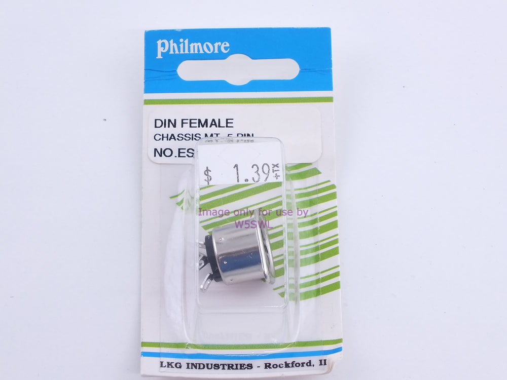 Philmore ES4 DIN Female Chassis Mount-5 Pin (bin109) - Dave's Hobby Shop by W5SWL