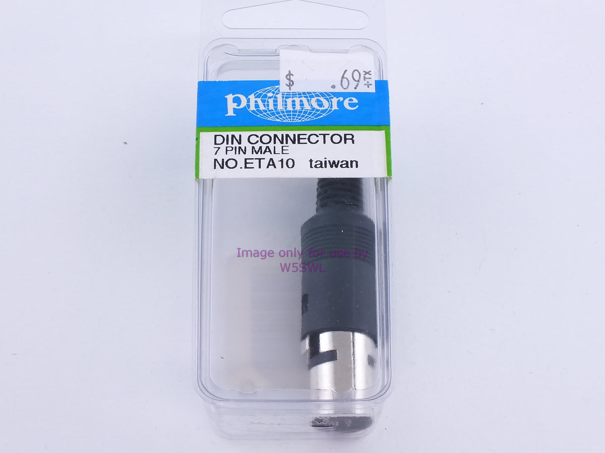 Philmore ETA10 DIN Connector 7 Pin Male (bin110) - Dave's Hobby Shop by W5SWL