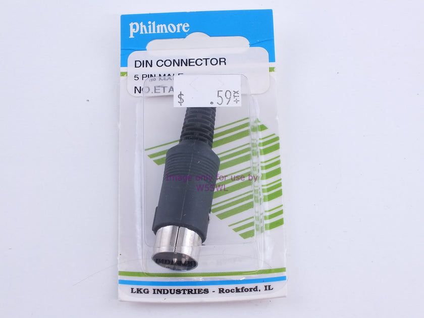 Philmore ETA2 DIN Connector 5 Pin Male (bin109) | Dave's Hobby Shop by ...
