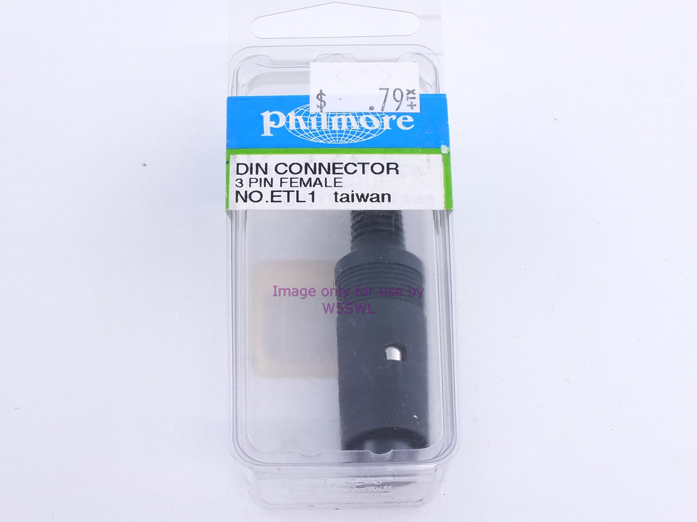 Philmore ETL1 DIN Connector 3 Pin Female (bin110) - Dave's Hobby Shop by W5SWL