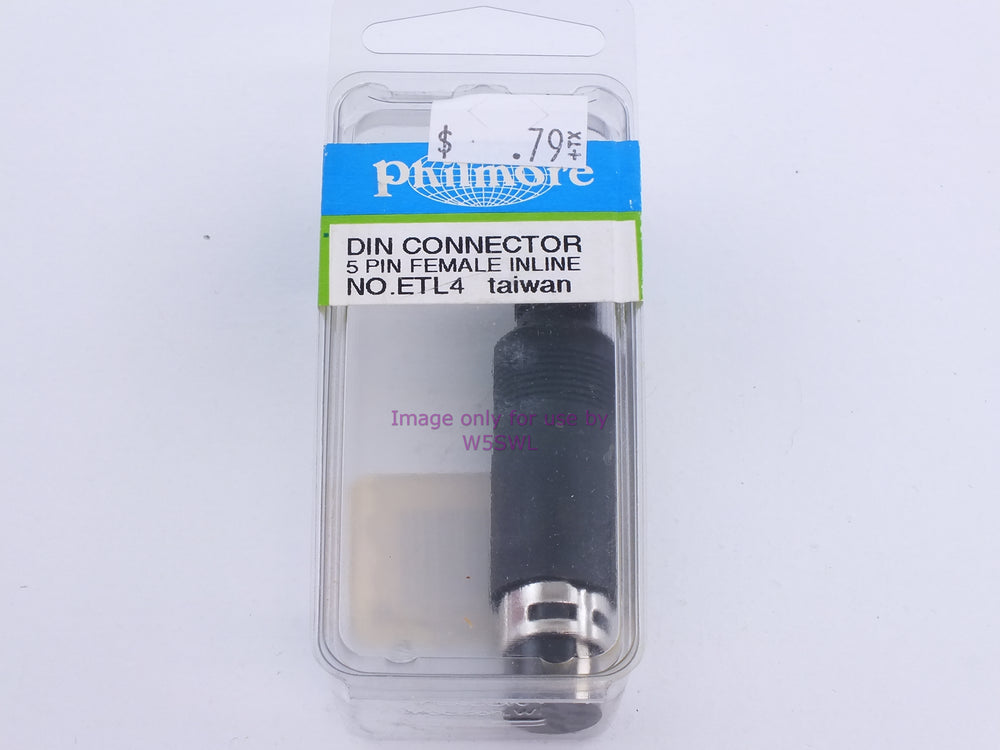 Philmore ETL4 DIN Connector 5 Pin Female Inline (bin110) - Dave's Hobby Shop by W5SWL