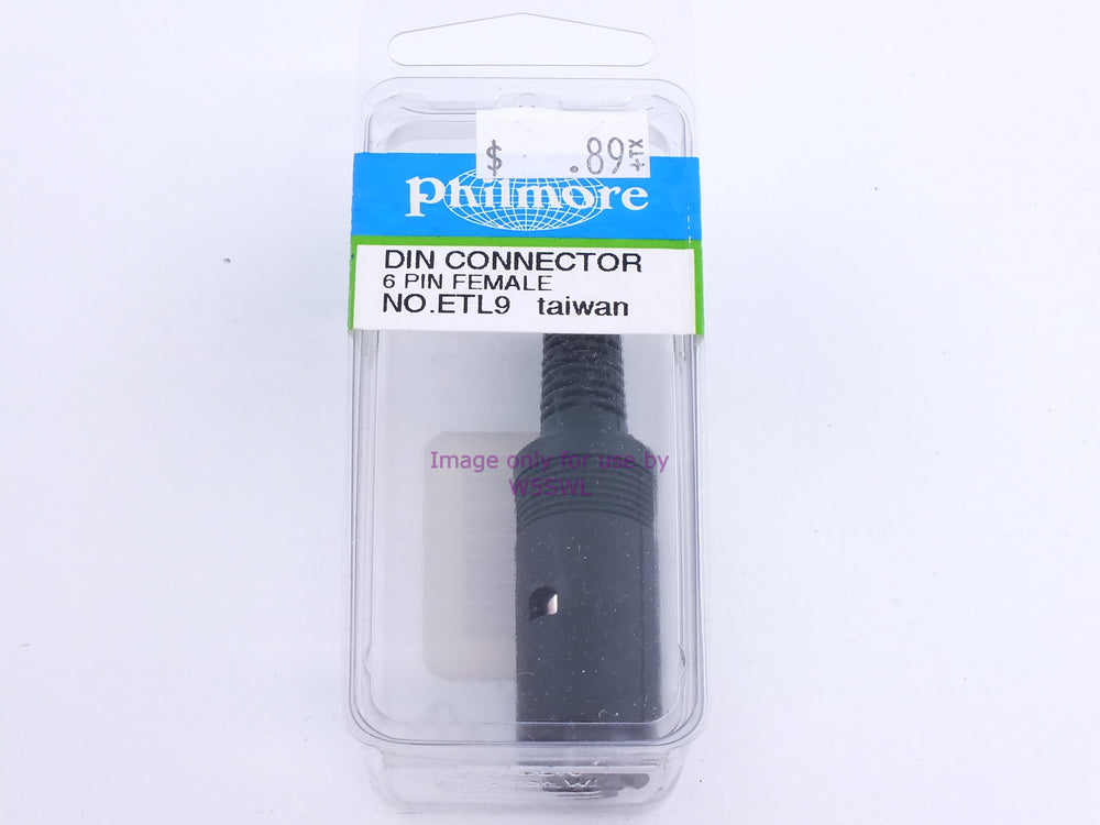 Philmore ETL9 DIN Connector 6 Pin Female (bin110) - Dave's Hobby Shop by W5SWL