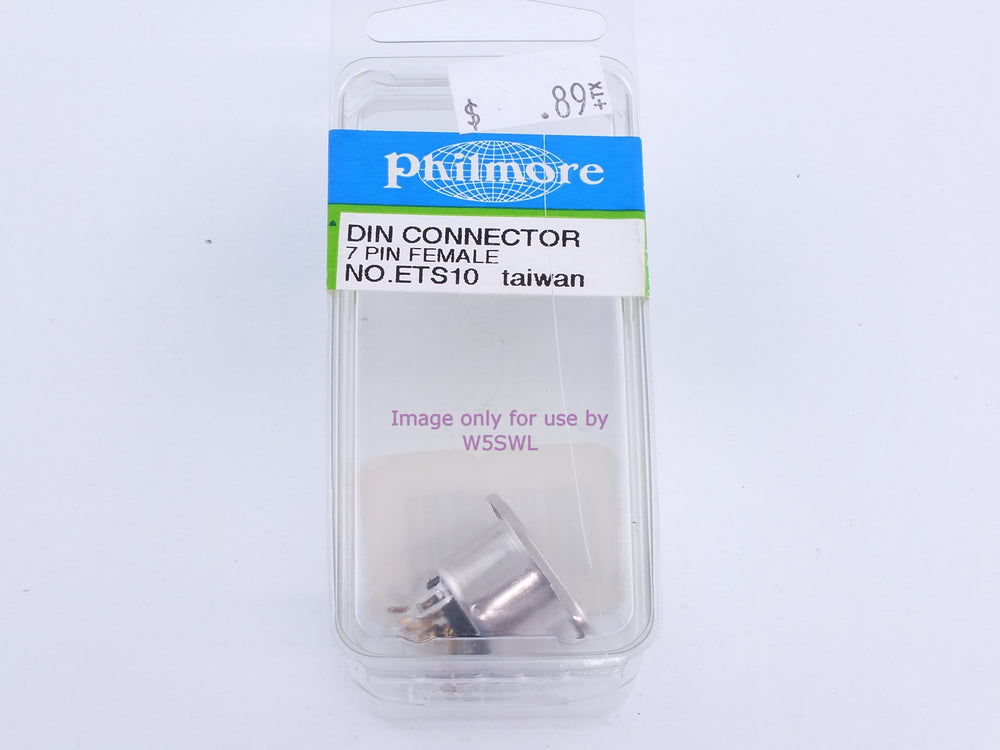 Philmore ETS10 DIN Connector 7 Pin Female (bin108) - Dave's Hobby Shop by W5SWL