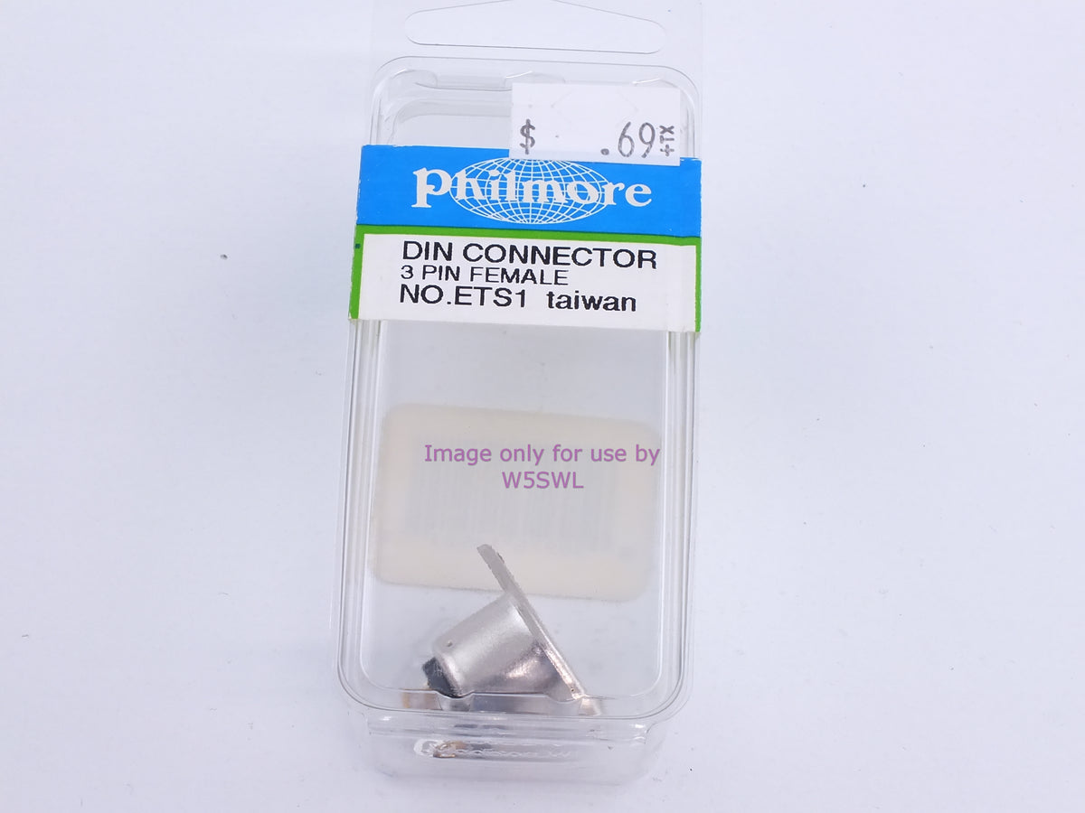 Philmore ETS1 DIN Connector 3 Pin Female (bin110) - Dave's Hobby Shop by W5SWL