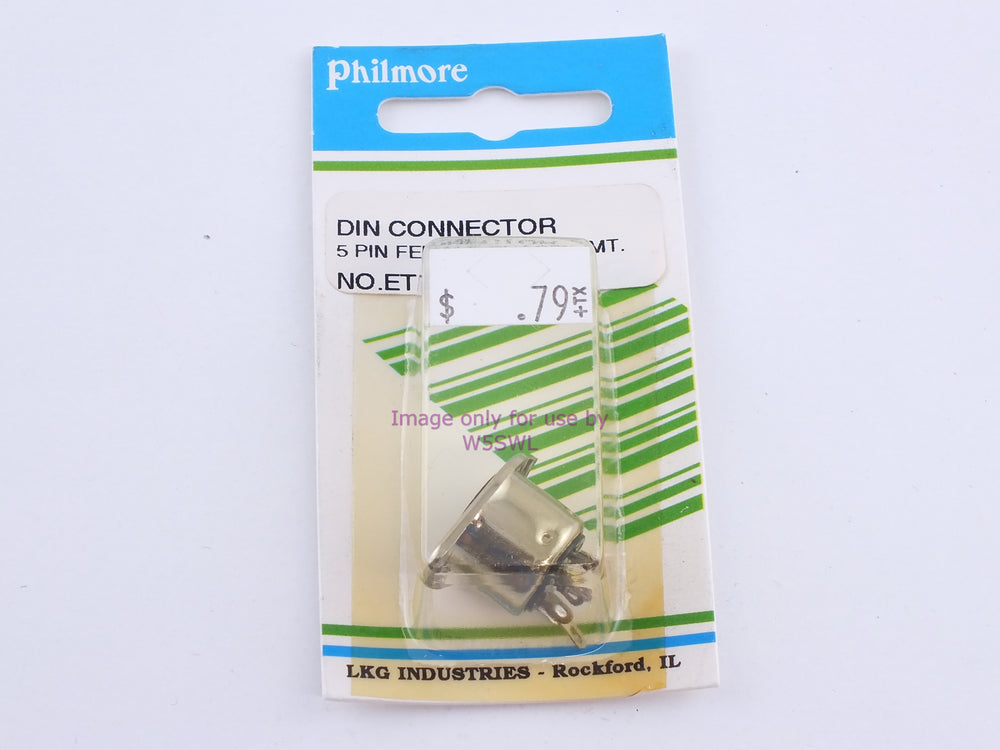 Philmore ETS3 DIN Connector 5 Pin Female-Chassis Mount (bin110) - Dave's Hobby Shop by W5SWL