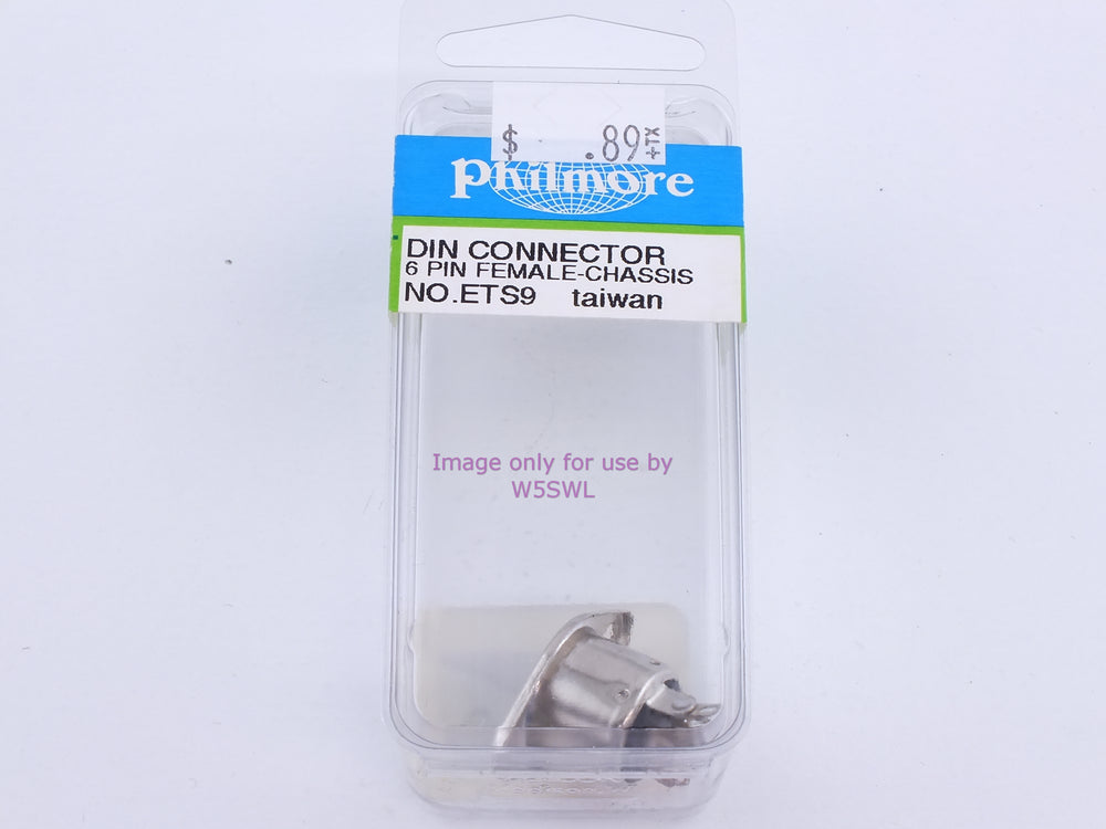Philmore ETS9 DIN Connector 6 Pin Female-Chassis (bin110) - Dave's Hobby Shop by W5SWL