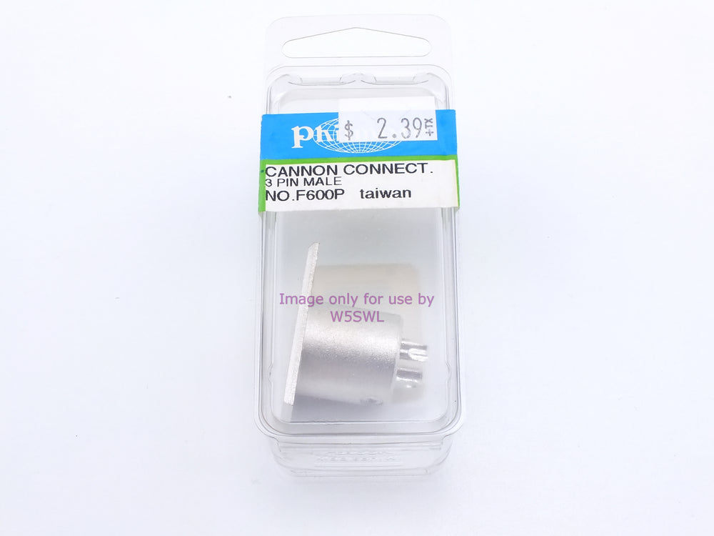 Philmore F600P Cannon Connector 3 Pin Male (bin2) - Dave's Hobby Shop by W5SWL