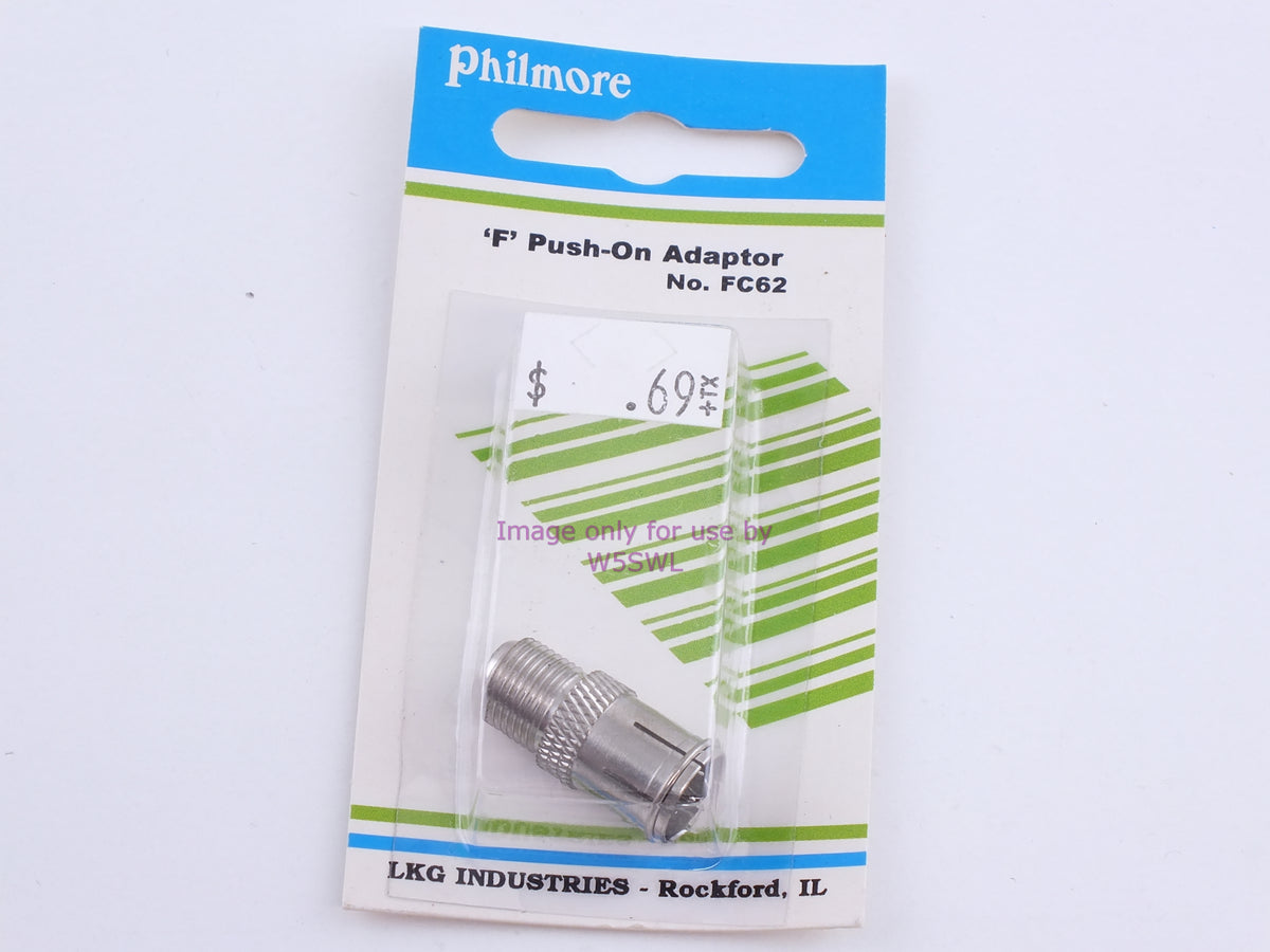 Philmore FC62 'F' Push-On Adaptor (bin103) - Dave's Hobby Shop by W5SWL