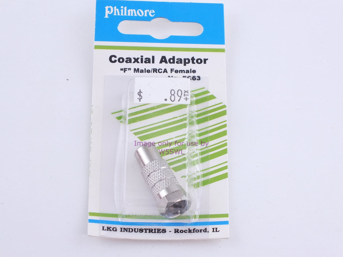 Philmore FC63 Coaxial Adaptor "F" Male/RCA Female (bin103) - Dave's Hobby Shop by W5SWL