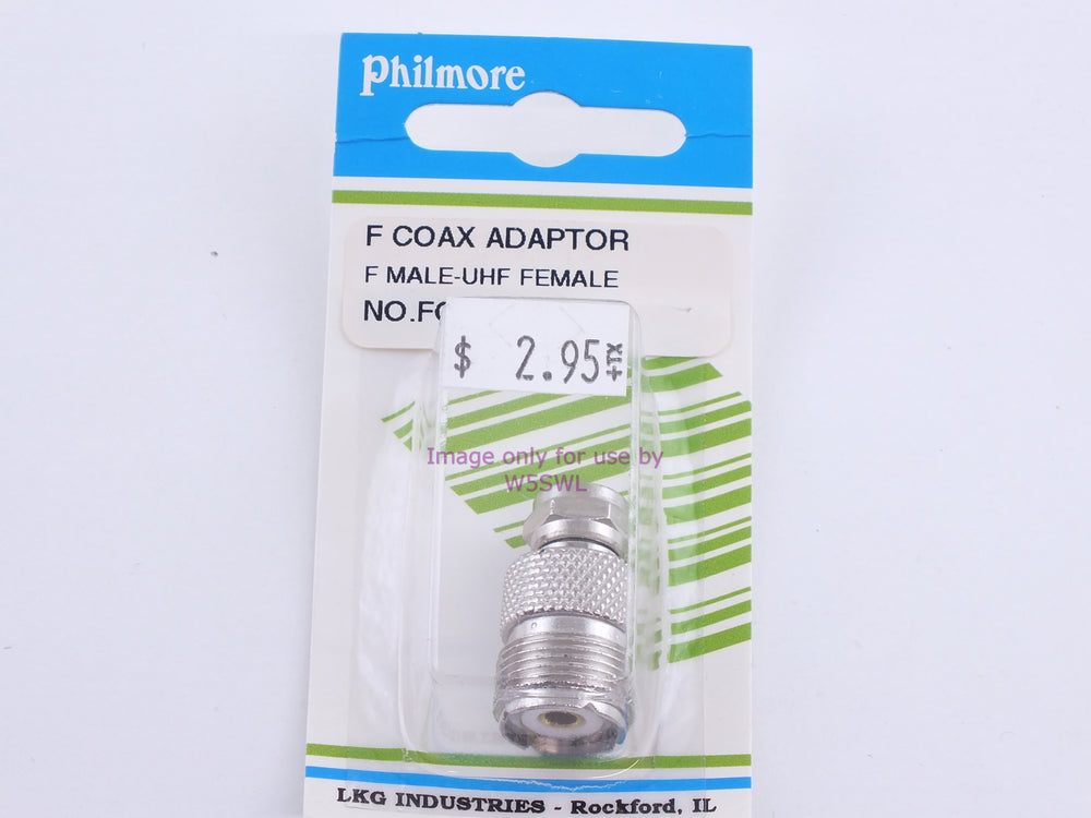 Philmore FC68 F Coax Adaptor F Male-UHF Female (bin103) - Dave's Hobby Shop by W5SWL