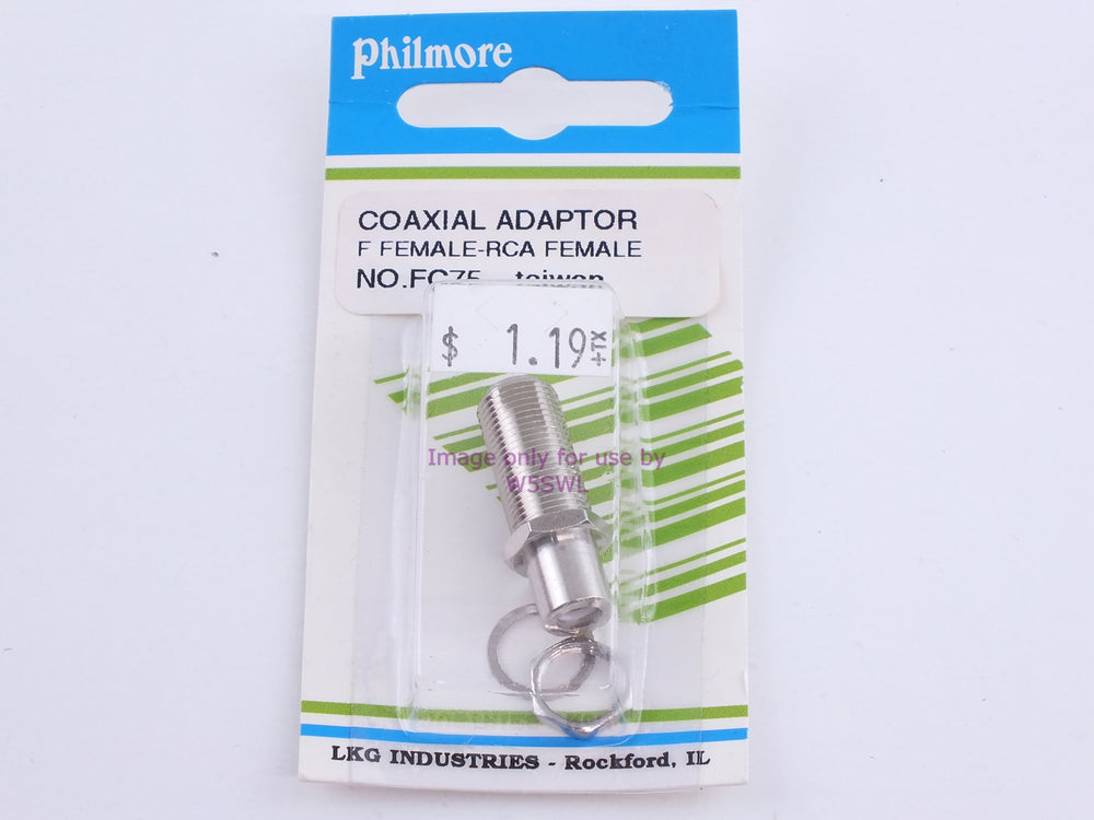 Philmore FC75 Coaxial Adaptor F Female-RCA Female (bin104) - Dave's Hobby Shop by W5SWL