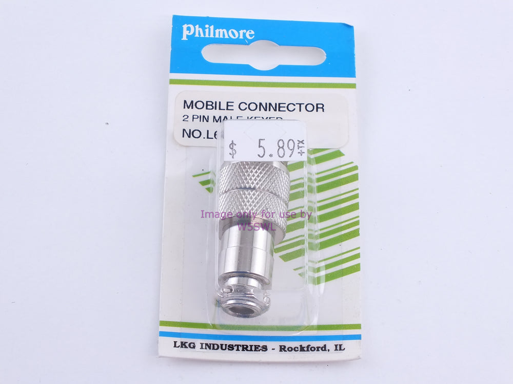 Philmore L602C Mobile Connector 2 Pin Male-Keyed (bin108) - Dave's Hobby Shop by W5SWL