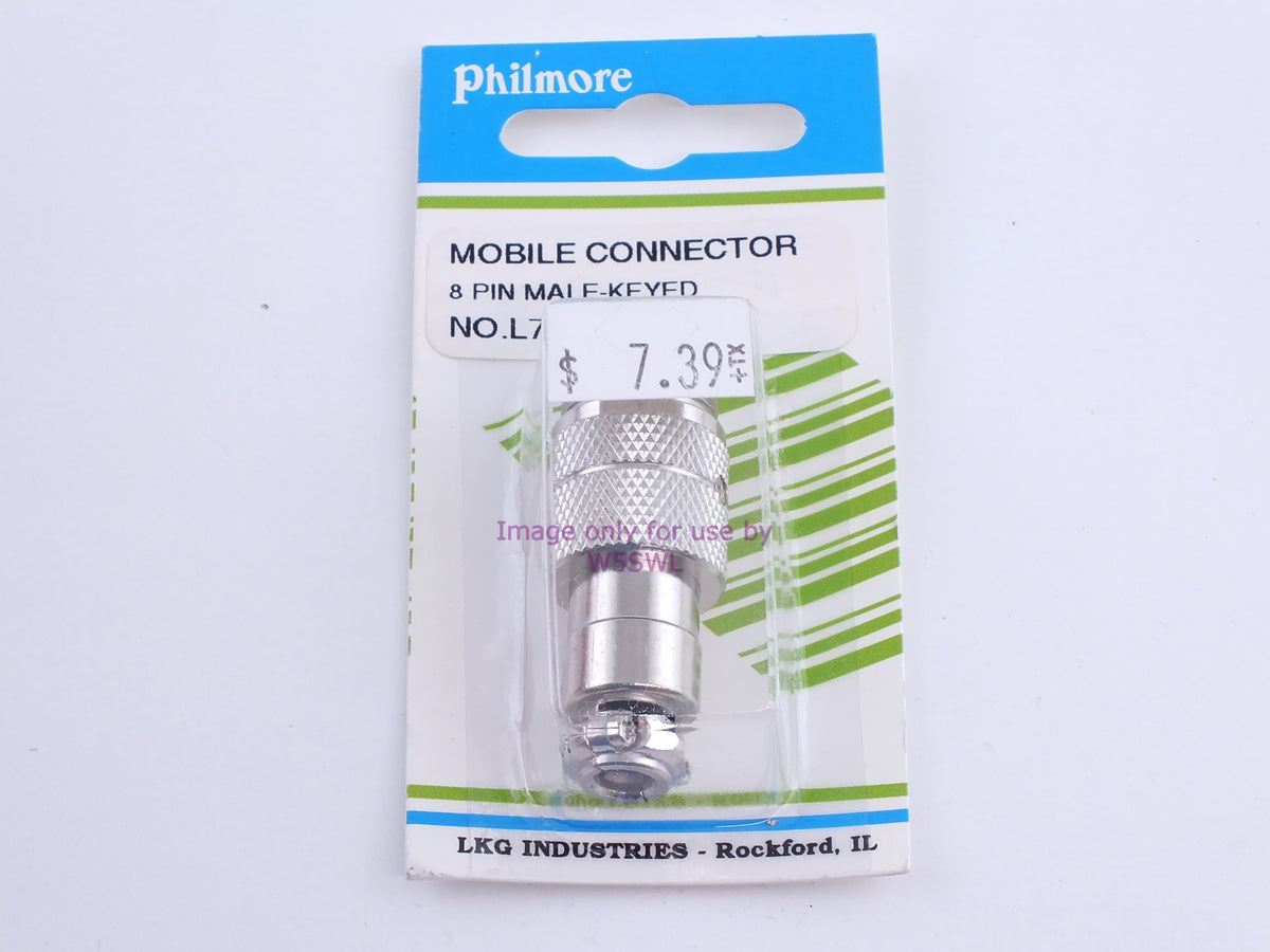 Philmore L700 Mobile Connector 8 Pin Male-Keyed (bin108) - Dave's Hobby Shop by W5SWL