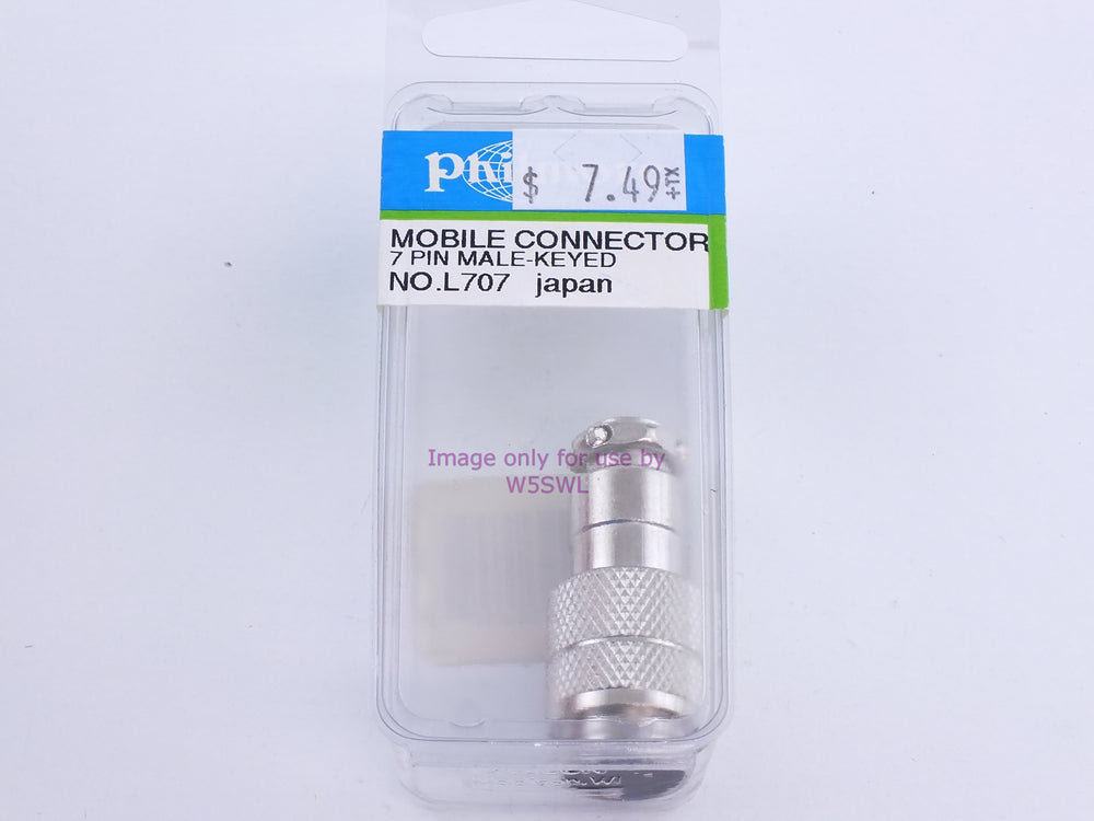 Philmore L707 Mobile Connector 7 Pin Male-Keyed (bin108) - Dave's Hobby Shop by W5SWL