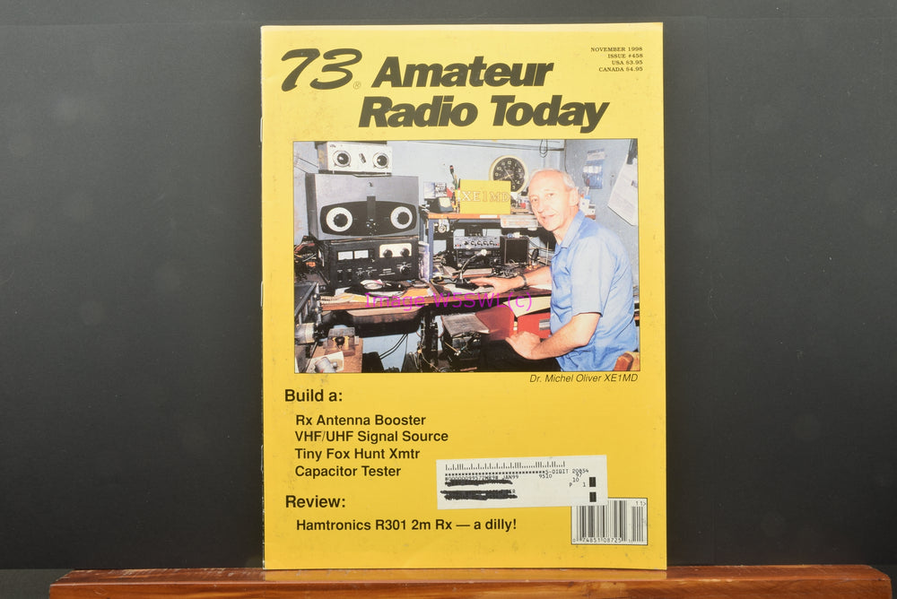 73 Magazine Amateur Radio Today HAM Nov 1998 - Dave's Hobby Shop by W5SWL