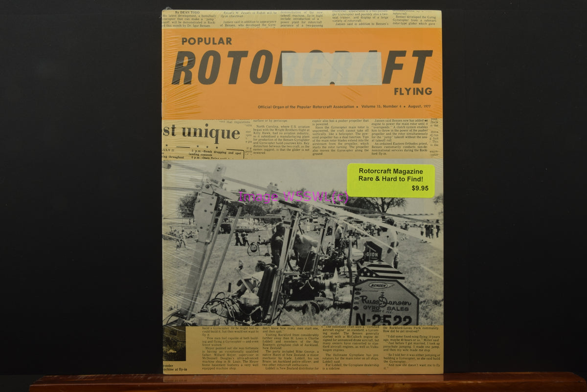 Popular Rotorcraft Flying August 1977 Dealer Stock - Dave's Hobby Shop by W5SWL