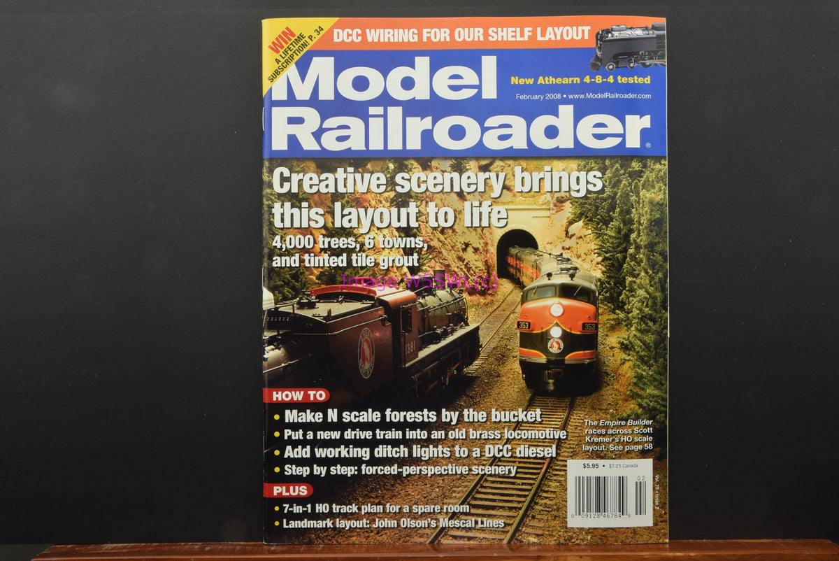 Model Railroader Feb 2008 New From Dealer Stock - Dave's Hobby Shop by W5SWL
