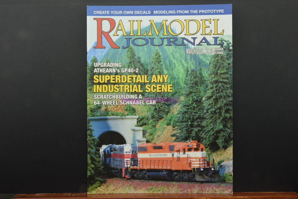 Railmodel Journal March 2008 New From Dealer Stock - Dave's Hobby Shop by W5SWL