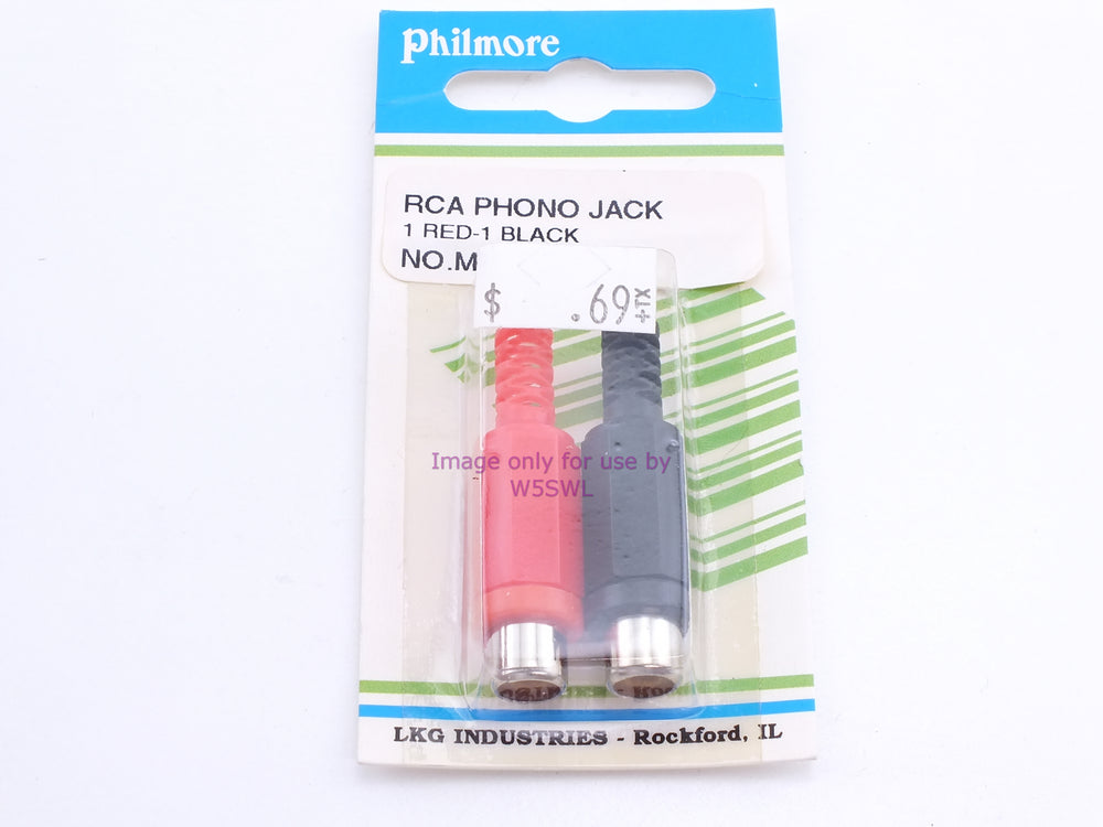 Philmore MS17 RCA Phono Jack 1 Red-1 Black (bin43) - Dave's Hobby Shop by W5SWL