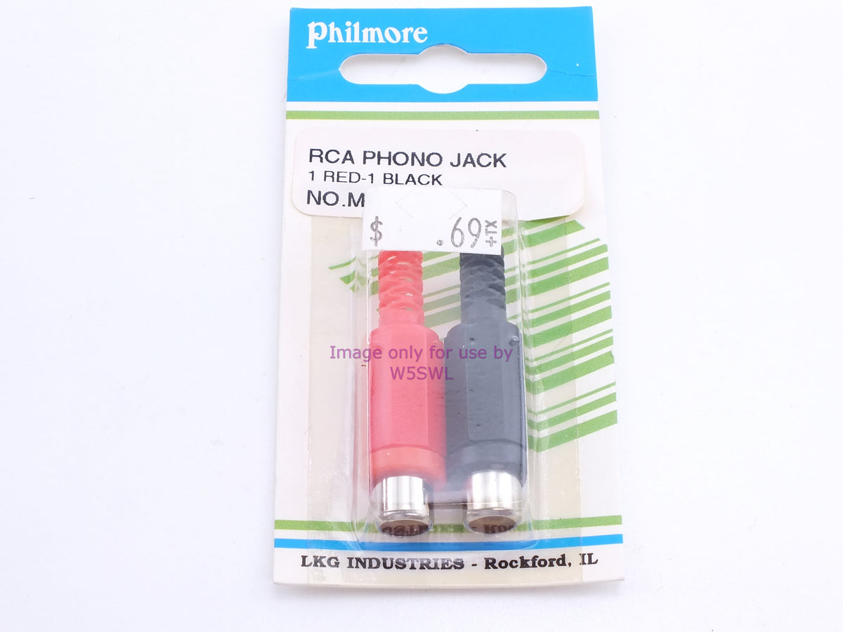 Philmore MS17 RCA Phono Jack 1 Red-1 Black (bin43) - Dave's Hobby Shop by W5SWL