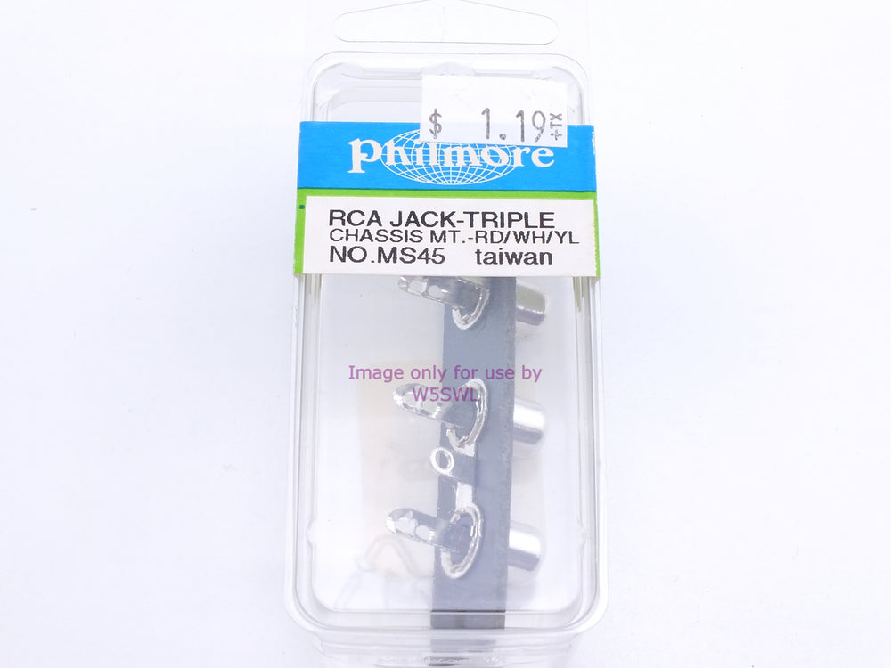 Philmore MS45 RCA Jack-Triple Chassis Mt.-RD/WH/YL (bin44) - Dave's Hobby Shop by W5SWL