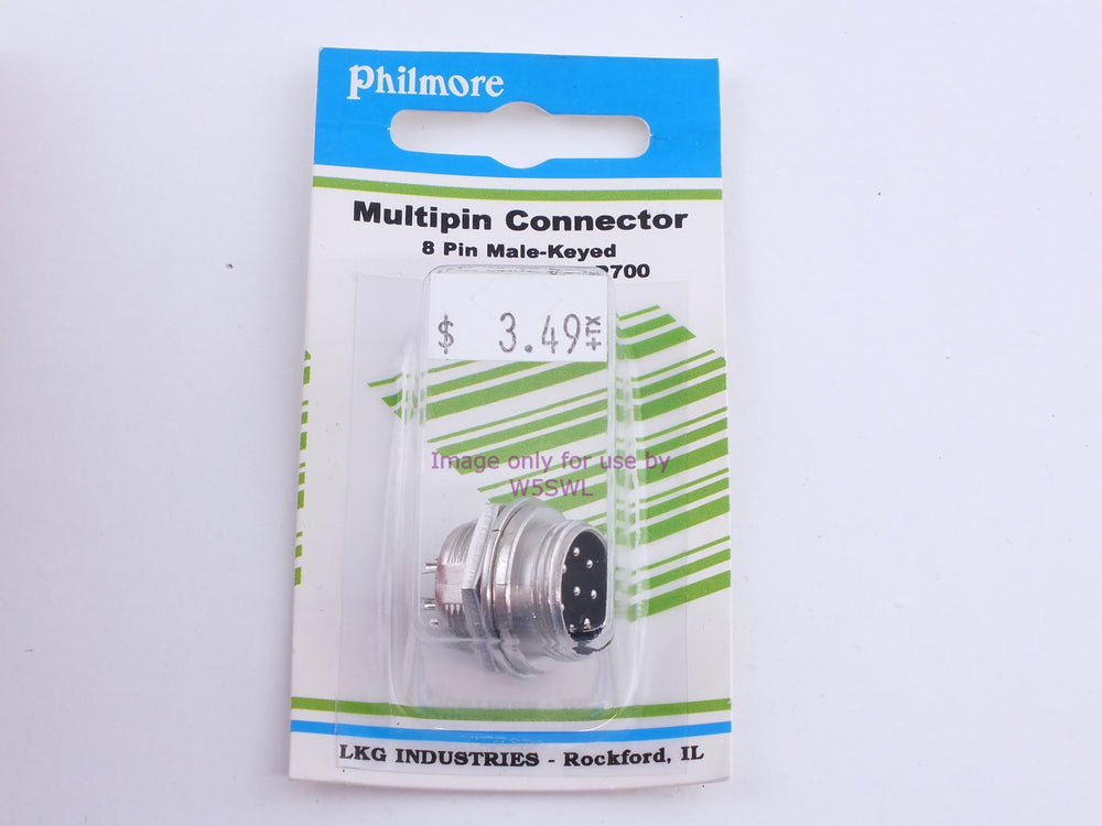 Philmore P700 Multipin Connector 8 Pin Male-Keyed (bin108) - Dave's Hobby Shop by W5SWL