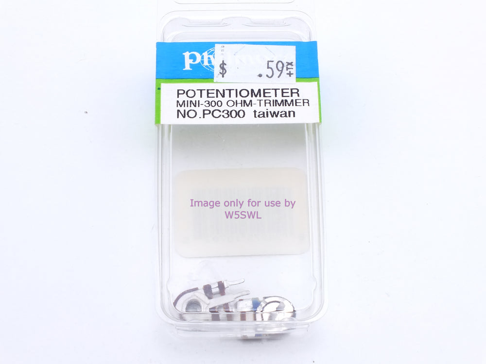 Philmore PC300 Potentiometer Mini-300 Ohm-Trimmer (bin72) - Dave's Hobby Shop by W5SWL