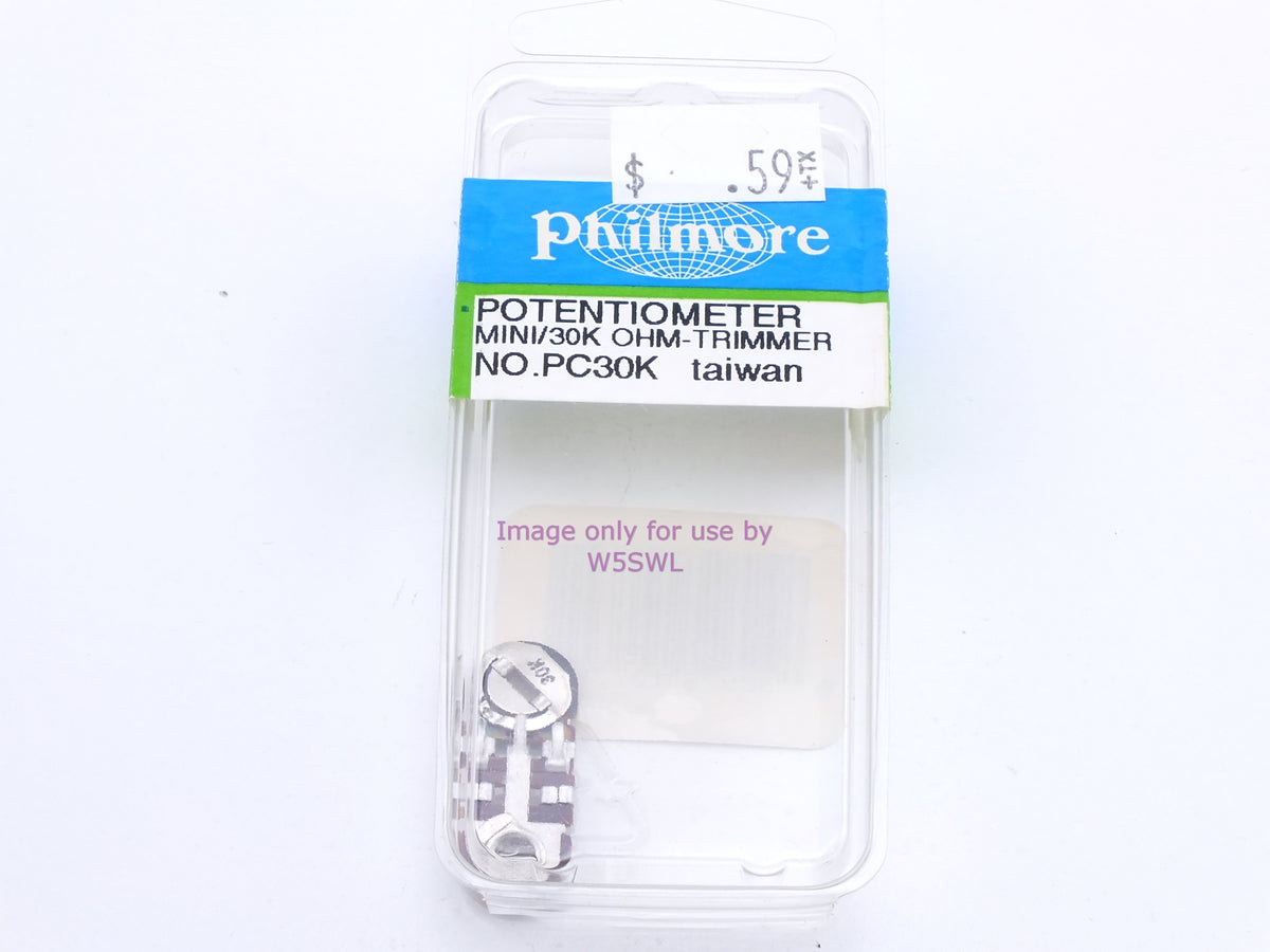 Philmore PC30K Potentiometer Mini/30K Ohm-Trimmer (bin72) - Dave's Hobby Shop by W5SWL