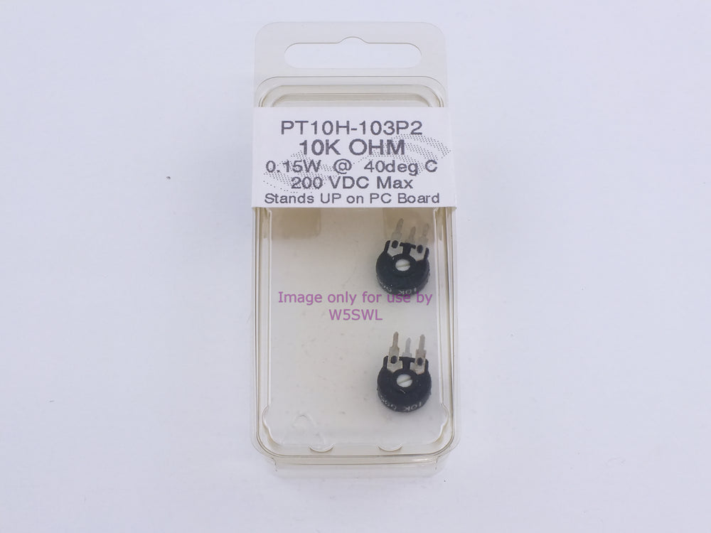 10K Ohm Vertical Potentiometer (bin114) - Dave's Hobby Shop by W5SWL