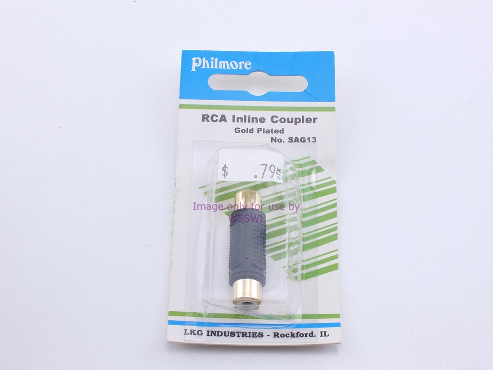 Philmore SAG13 RCA Inline Coupler Gold Plated (bin32) - Dave's Hobby Shop by W5SWL