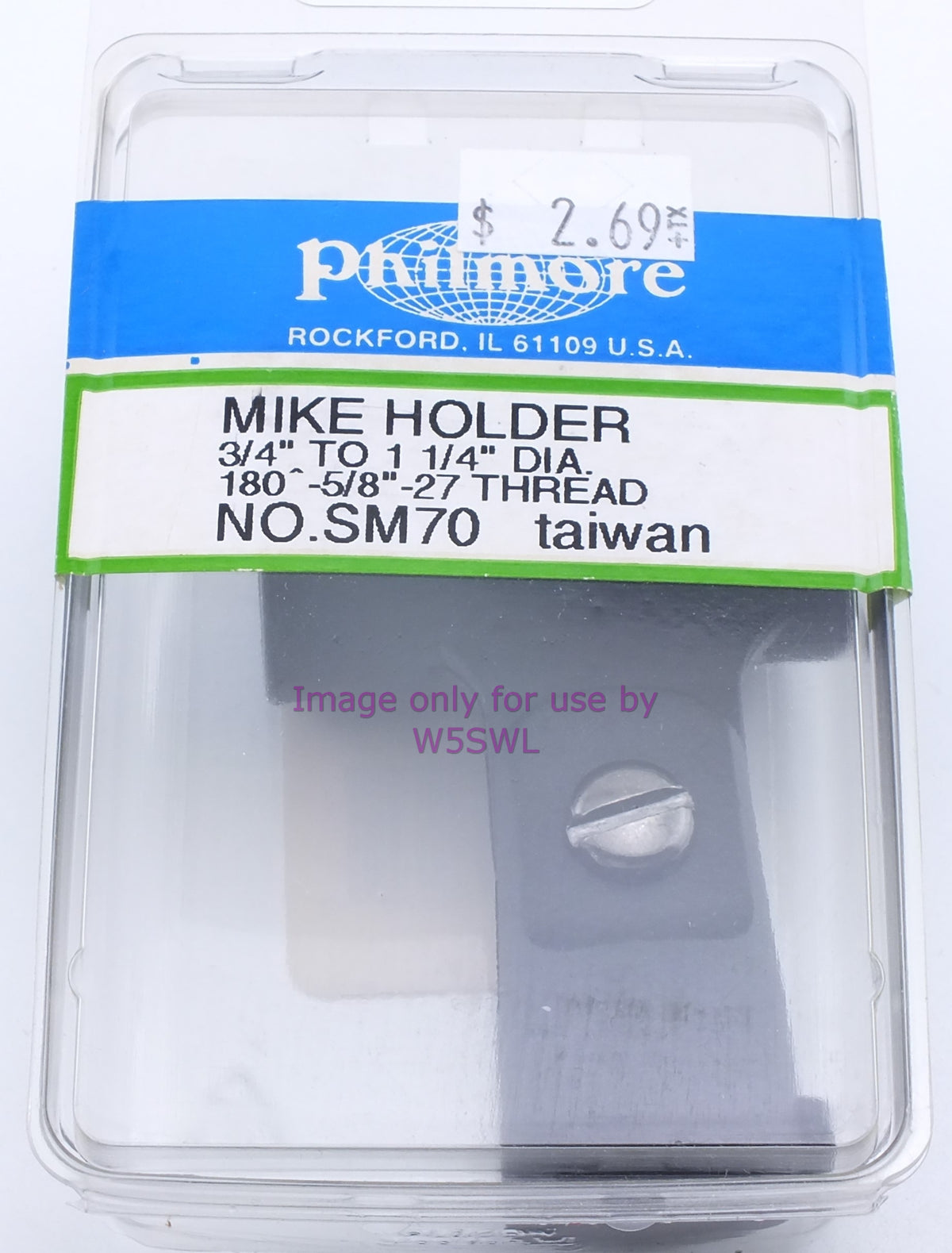 Philmore SM70 Mike Holder 3/4" to 1-1/4" Dia (Bin1) - Dave's Hobby Shop by W5SWL