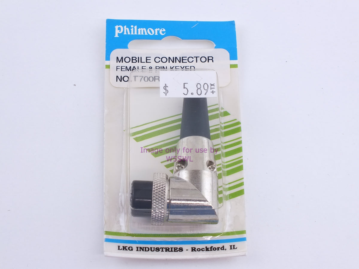 Philmore T700RA Mobile Connector Female-8 Pin Keyed (bin110) - Dave's Hobby Shop by W5SWL