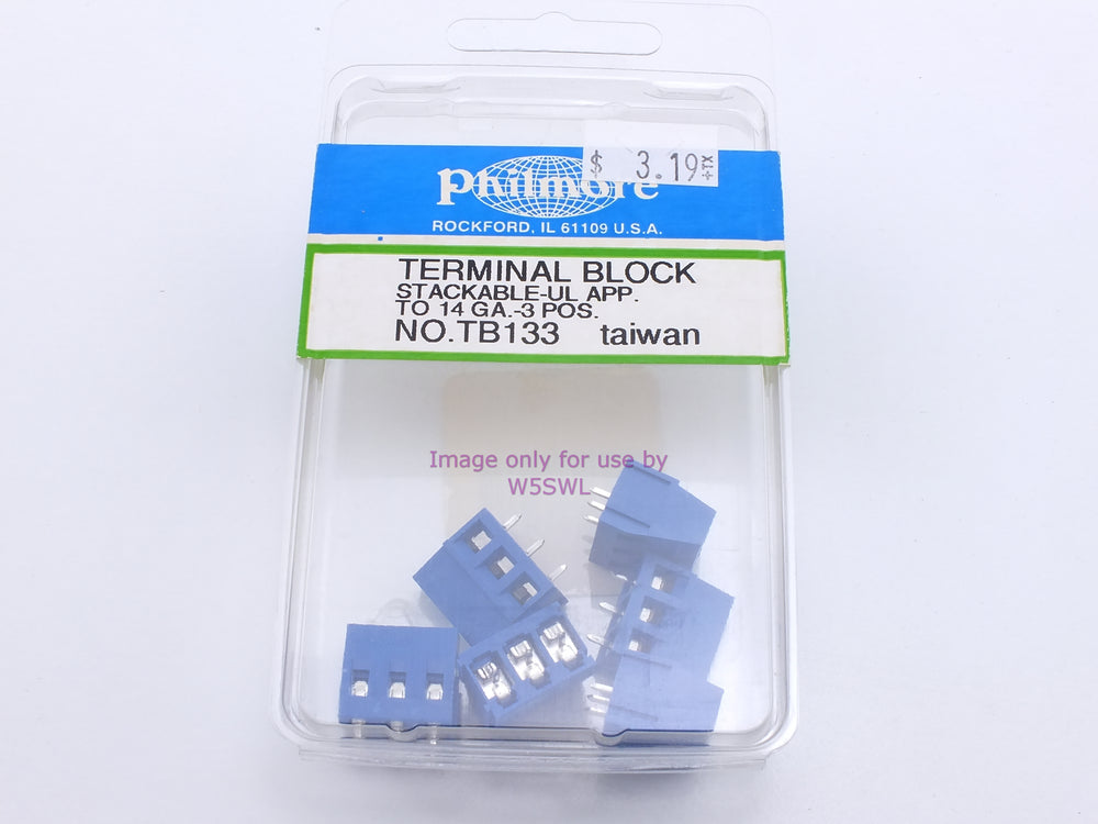 Philmore TB133 Terminal Block Stackable-UL APP. To 14 GA.-3 Pos. (bin34) - Dave's Hobby Shop by W5SWL